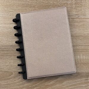 Tul Half Letter Junior Size Pebbled Textured Rose gold Disc Cover